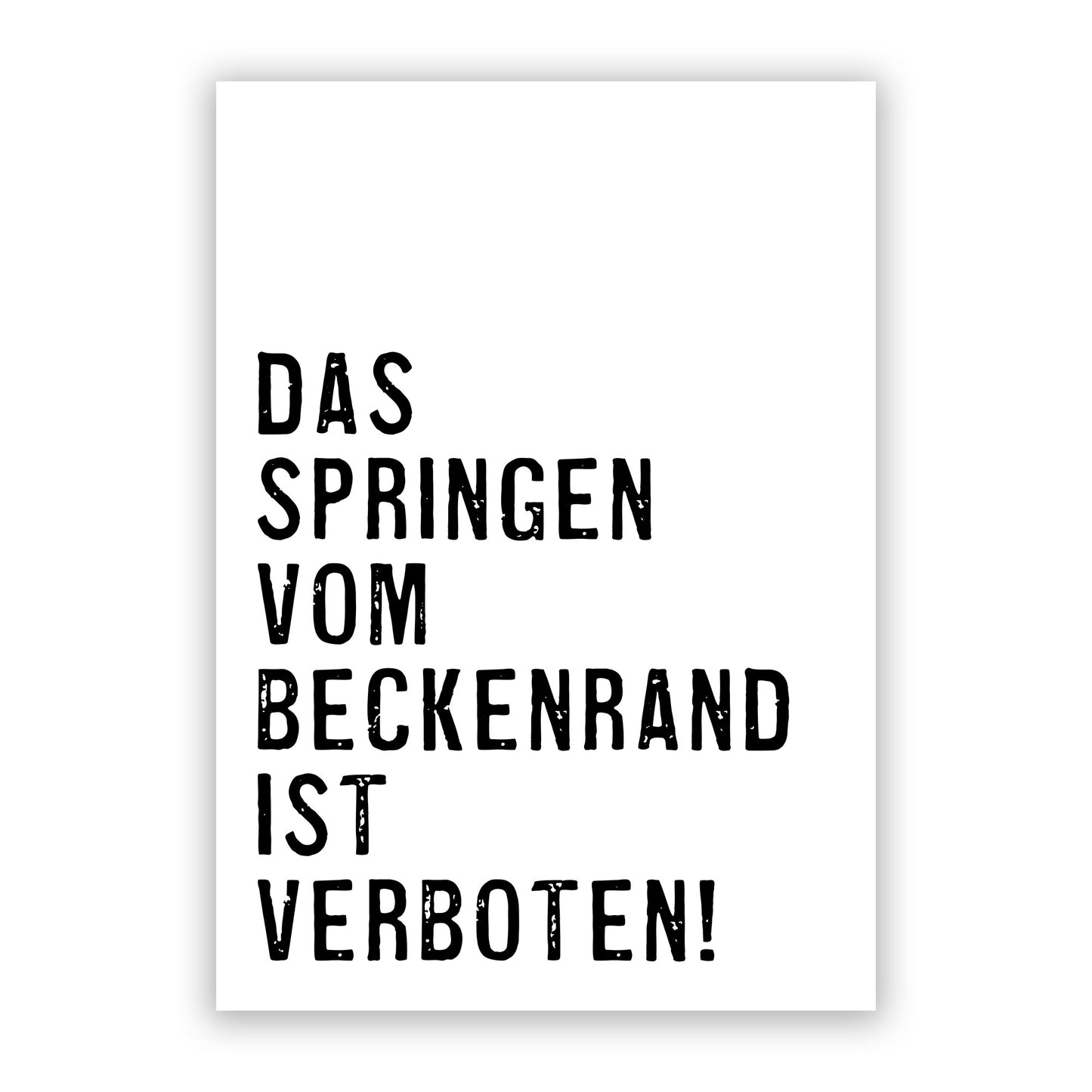 Beckenrand - Kunstdruck