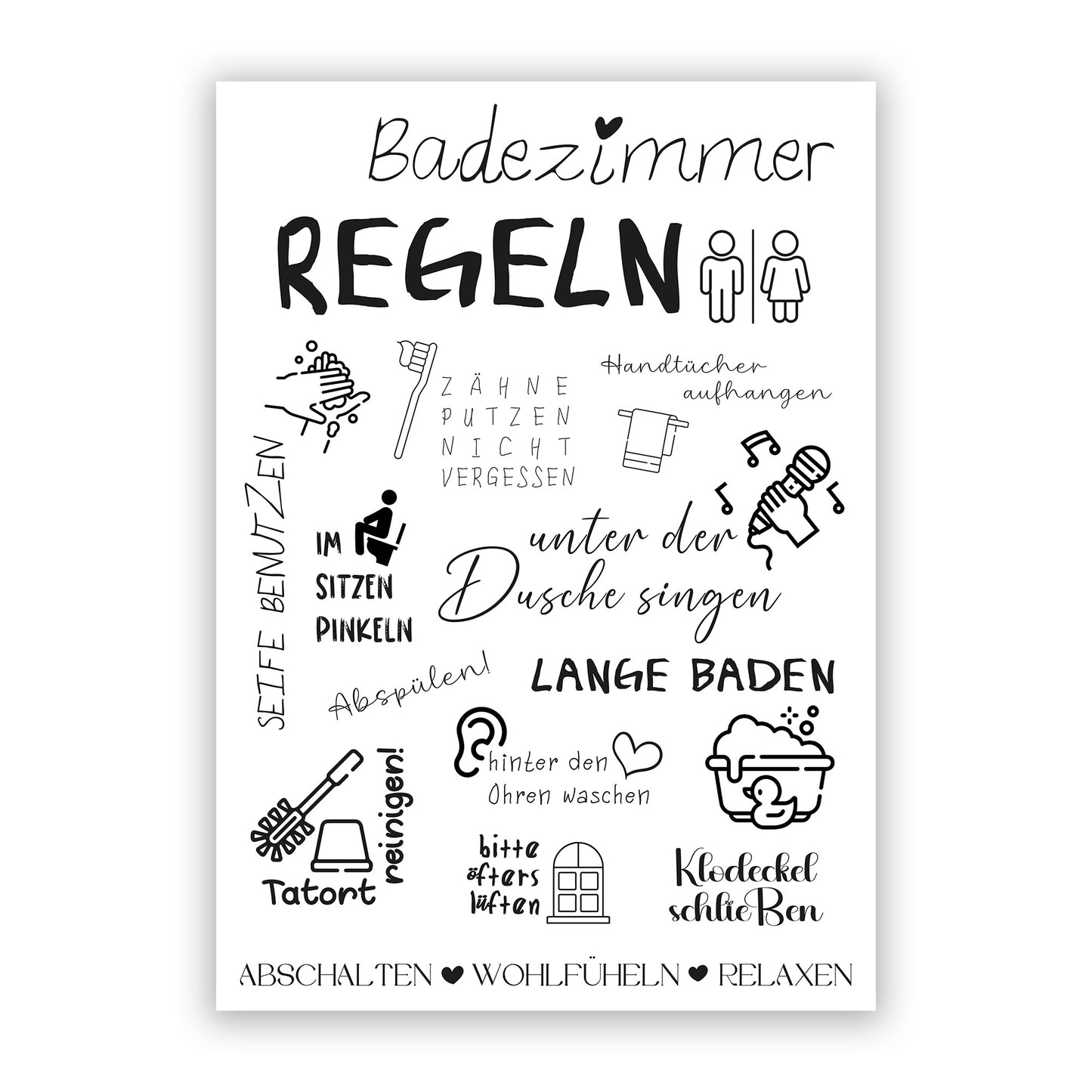 Regeln - Kunstdruck