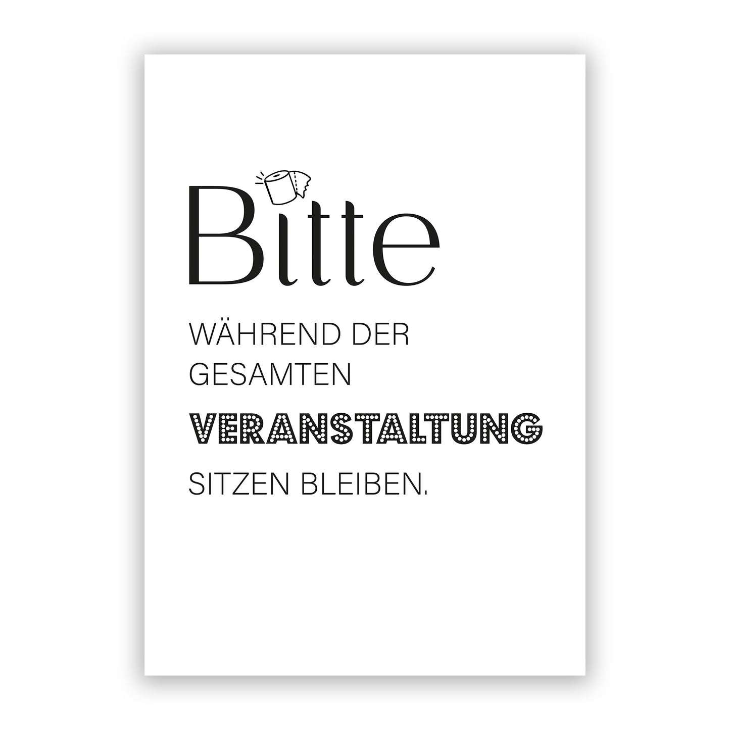 Veranstaltung . Kunstdruck