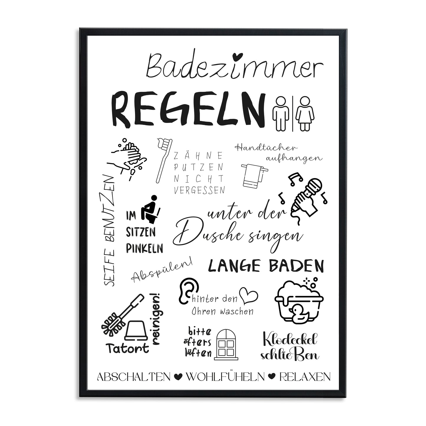 Regeln - Kunstdruck