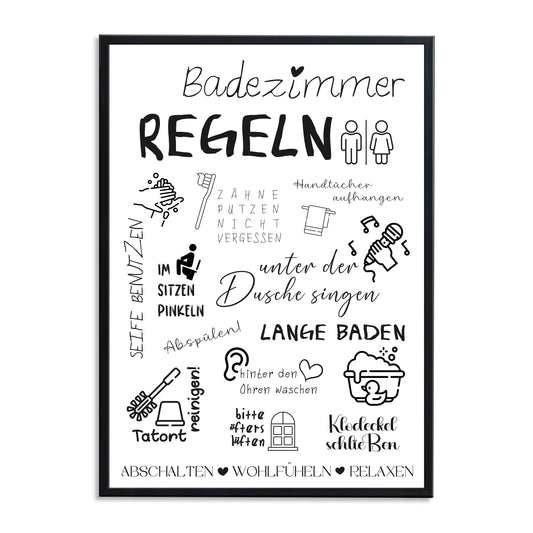 Regeln - Kunstdruck