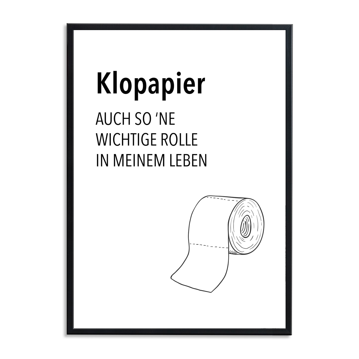 Klopapier - Kunstdruck