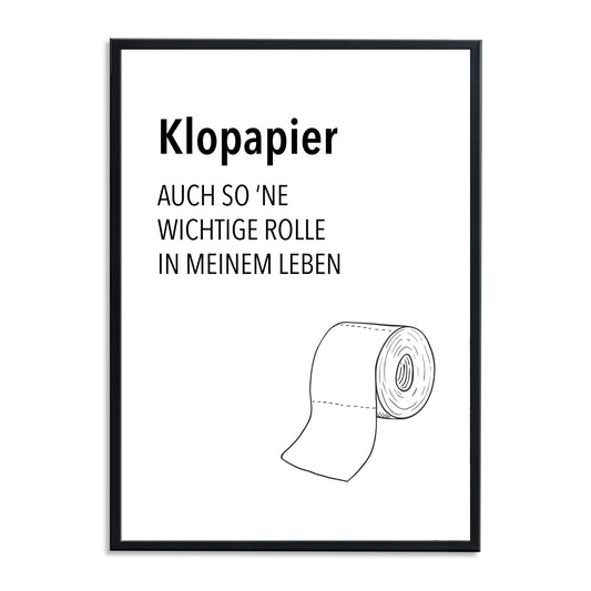 Klopapier - Kunstdruck