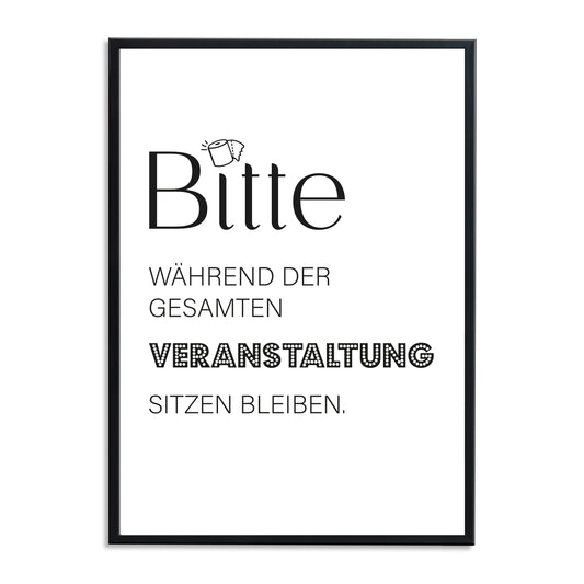 Veranstaltung . Kunstdruck